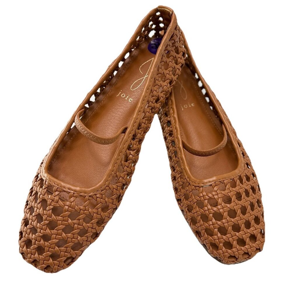 Joie Brown Woven Flats